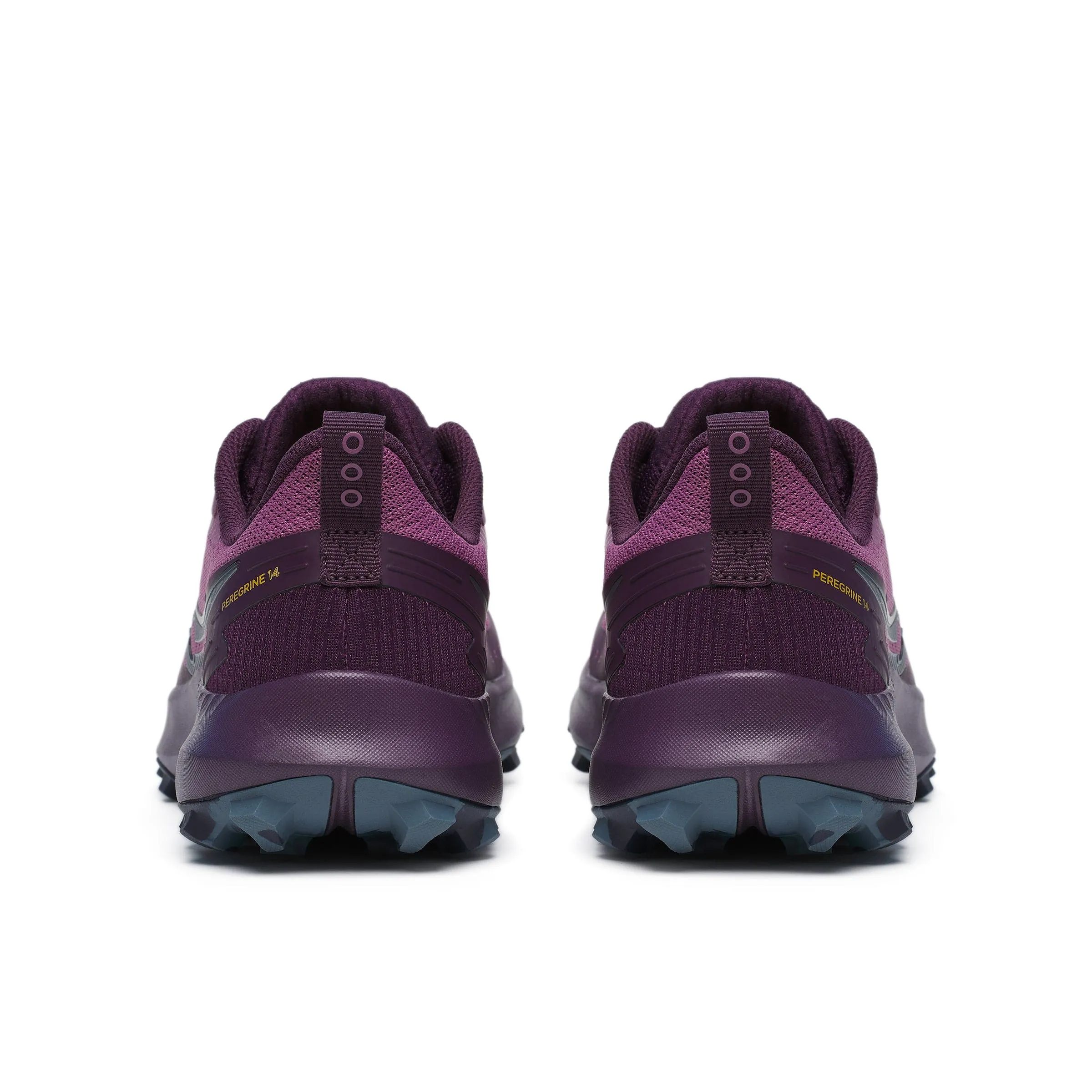 Saucony Women's Peregrine 14 Trail Running Shoes in Plum/Eggplant SS24 Daily Travel