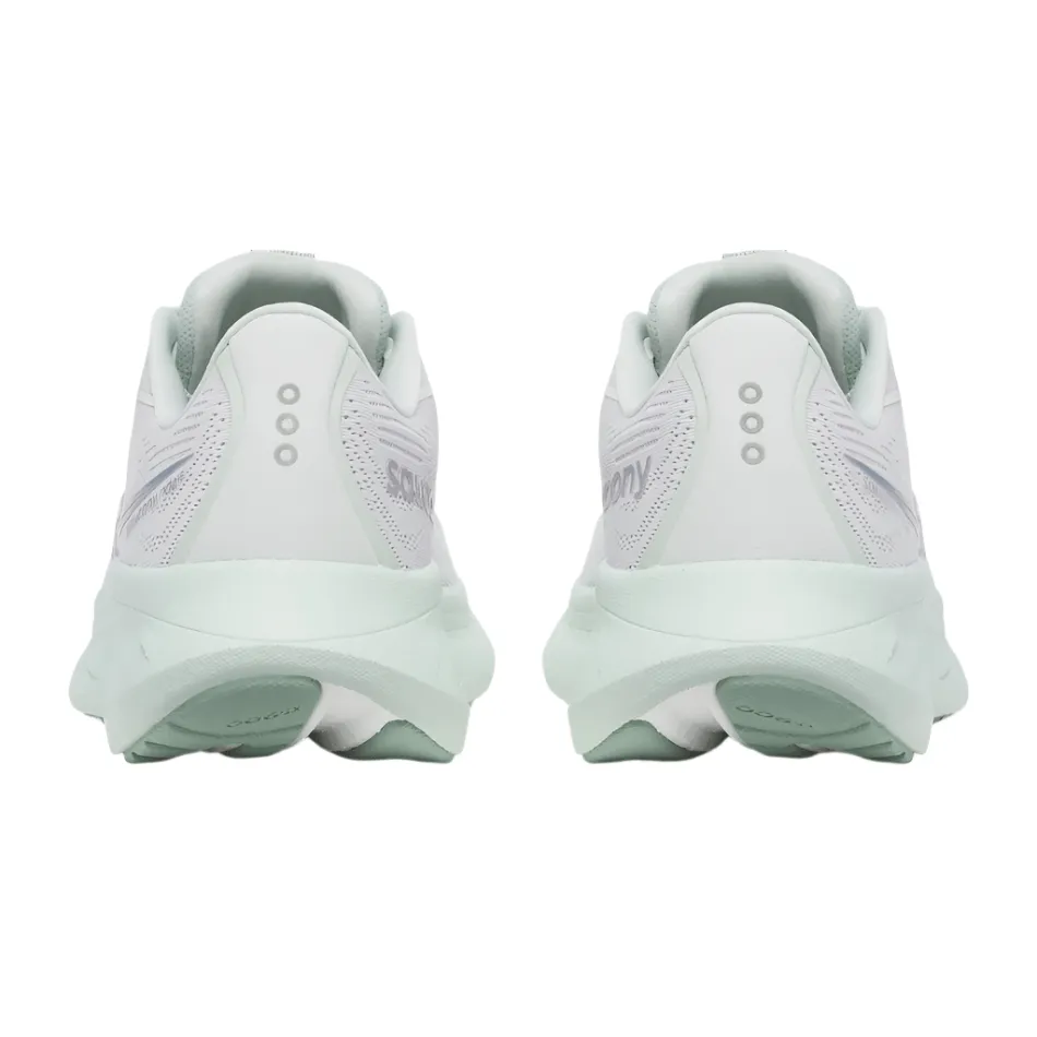 Flexible stability Flex grooves Saucony Women's Ride 18 Running Shoes in Fog/Mist AW25