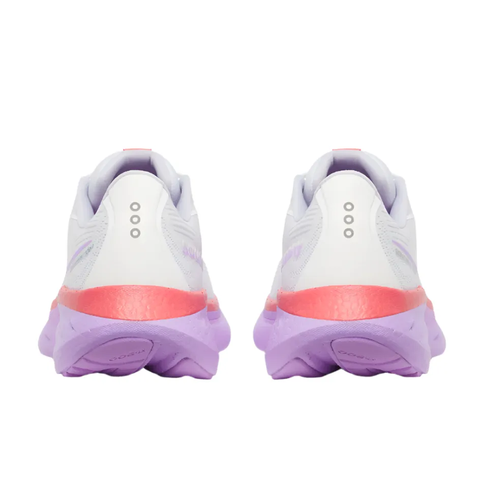 Saucony Women's Ride 18 Running Shoes in White/Coral - Online Exclusive Comfort-Oriented