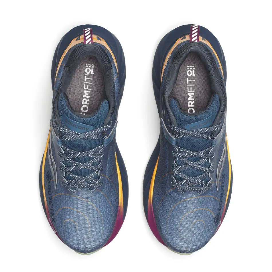 Step Soft Rapid Steps Saucony Women's Triumph 22 GTX in Mirage/Navy
