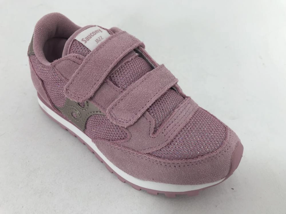 roomy shoes Saucony Originals scarpa sneakers da bambina con strappo Jazz Double HL SK159625 rosa