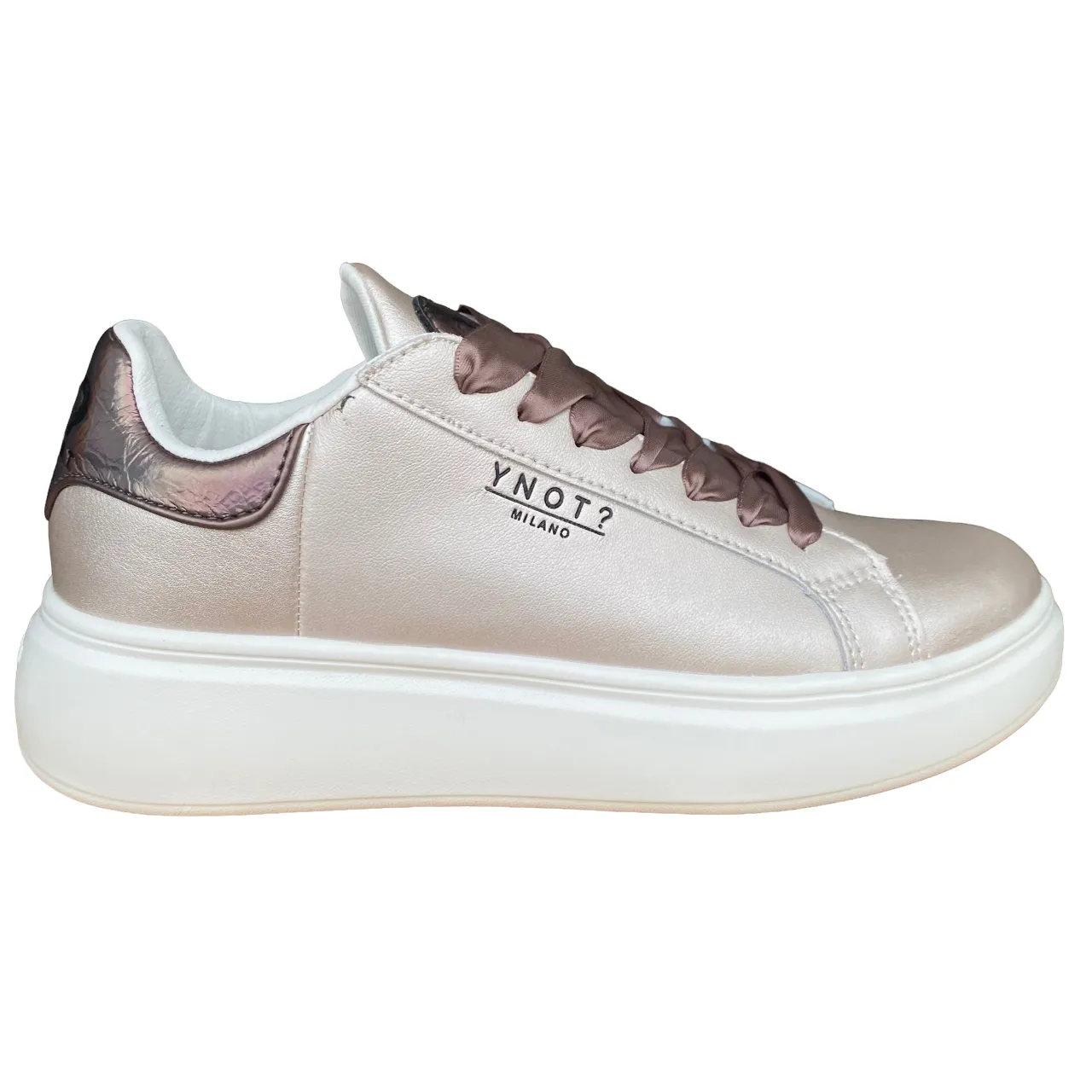 YNot scarpa sneakers da donna Queen YNI3420B platino Breathable Inner Liner Gym workout