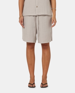 XXIII Textured Shorts Stone Breathable layers slim fit