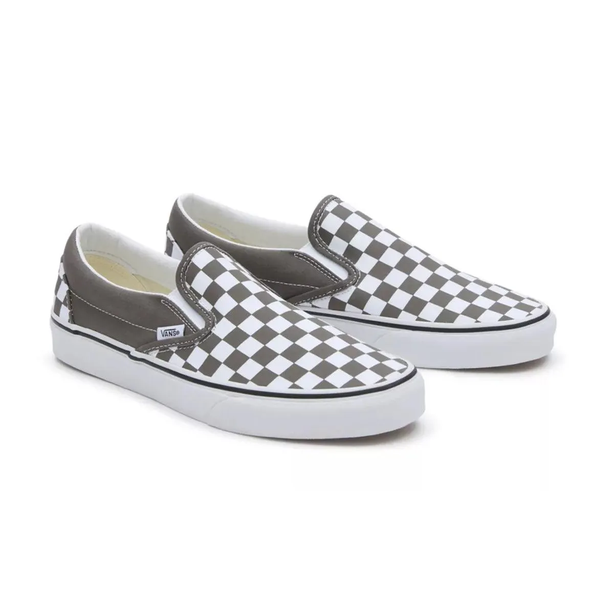 Classic Slip-On Colour Theory Checkerboard 'Bungee Cord' Memory Foam Insoles Art Fair