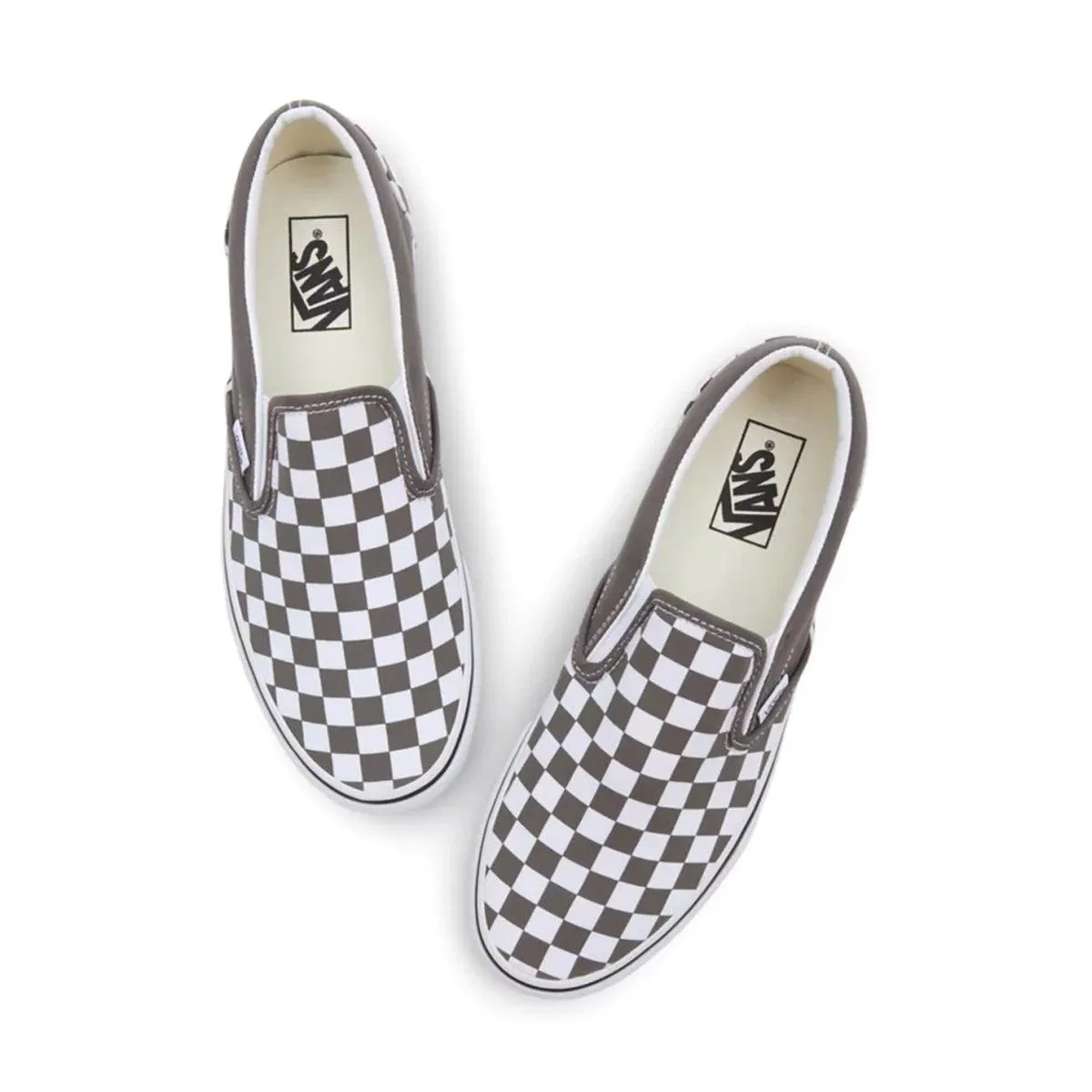 Classic Slip-On Colour Theory Checkerboard 'Bungee Cord' Sea View