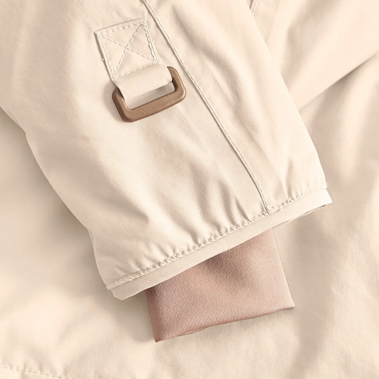 Mini A ture Angora cream Wang Fleece Winter Jacket Flexible Articulated Elbows