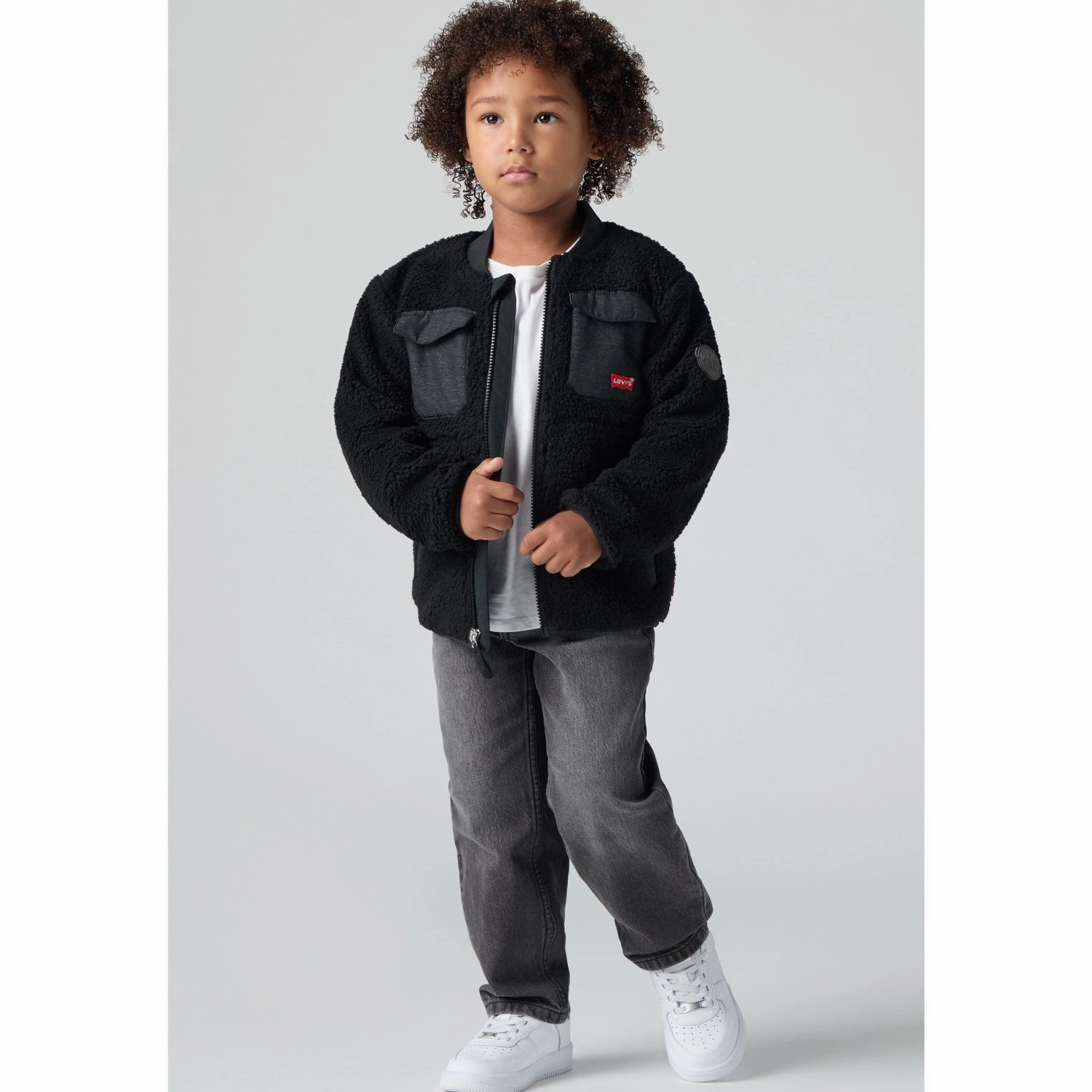 Levi's Jet Black Utility Sherpa Jacket Outdoor Ready