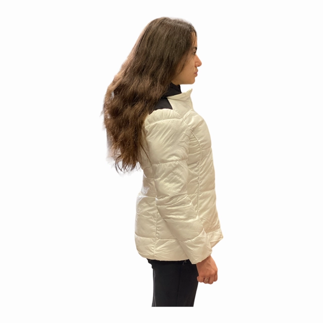 Yes Zee Cappotto Bimba con Cappuccio O006/QVJJ 0101 bianco perla Mother's Day