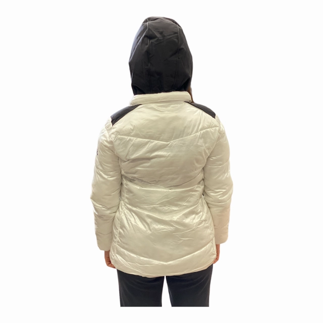 Outdoors Day Yes Zee Cappotto Bimba con Cappuccio O006/QVJJ 0101 bianco perla