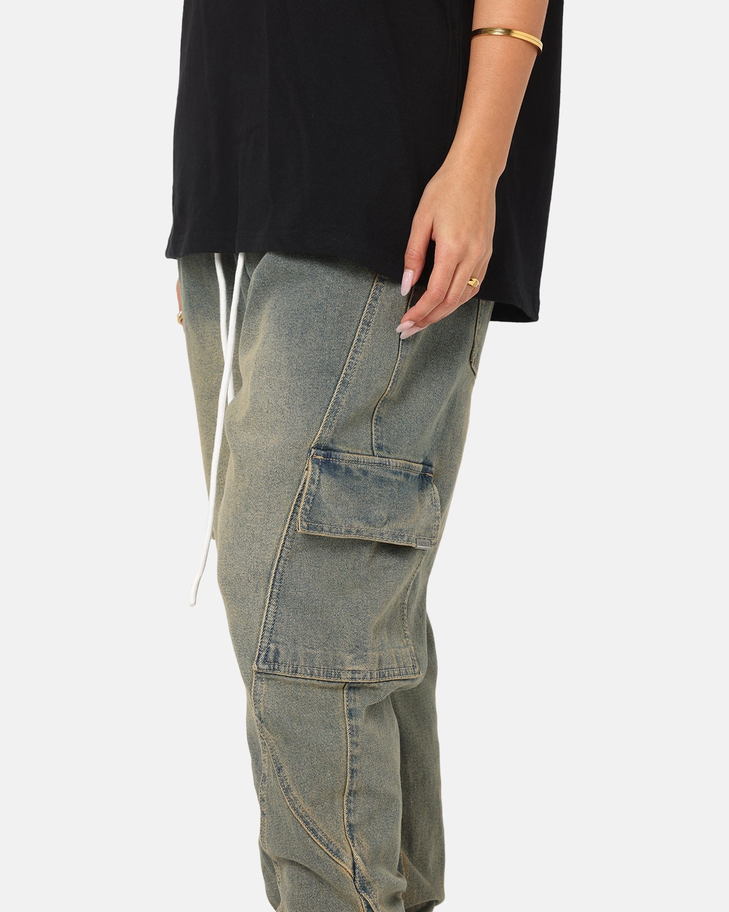Comfy Motion Saint Morta Rodeo Denim Joggers Dirty Blue