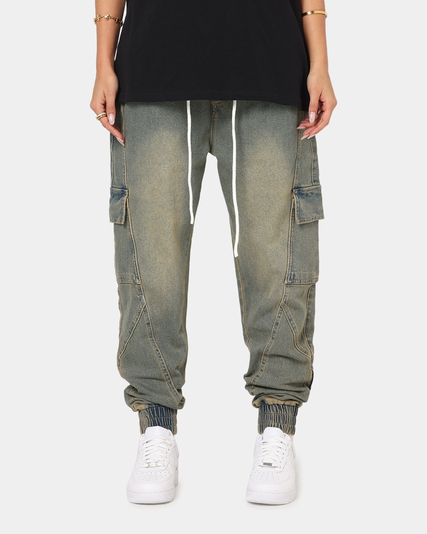 Saint Morta Rodeo Denim Joggers Dirty Blue Ultimate Wear Performance Design Fit