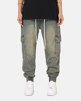 Saint Morta Rodeo Denim Joggers Dirty Blue Ultimate Wear Performance Design Fit