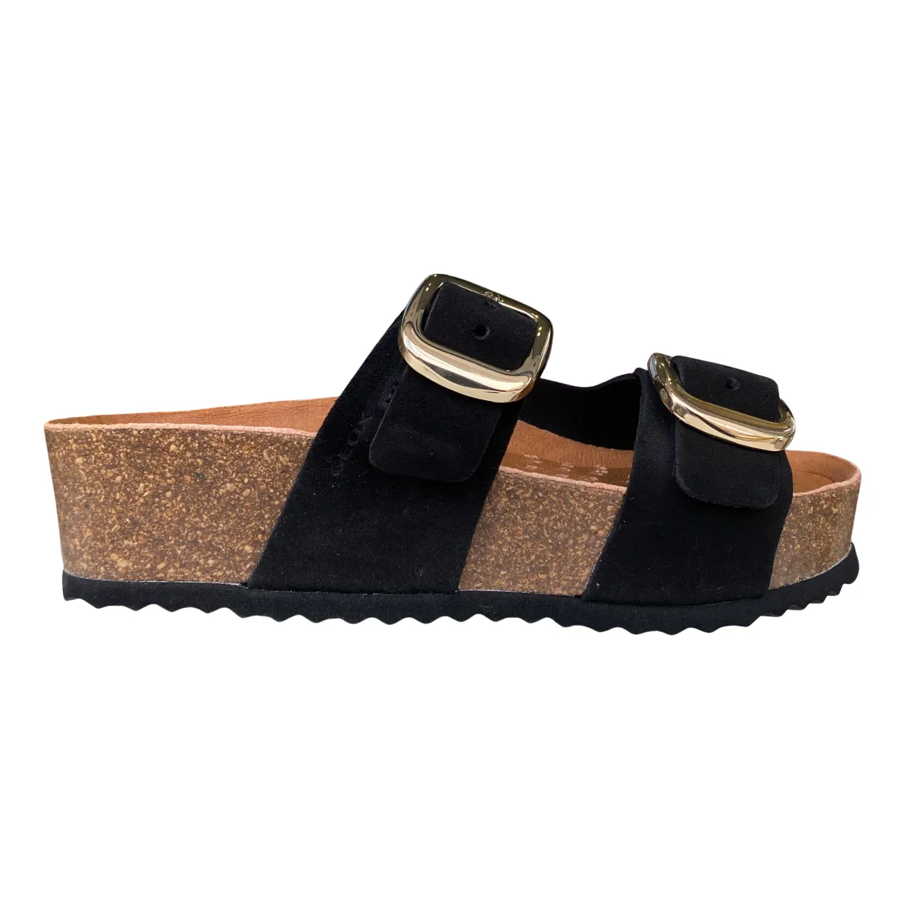 Geox sandalo da donna con zeppa D551DA 00022 C 9999 nero Sandal Storage Slip Resistant Grip