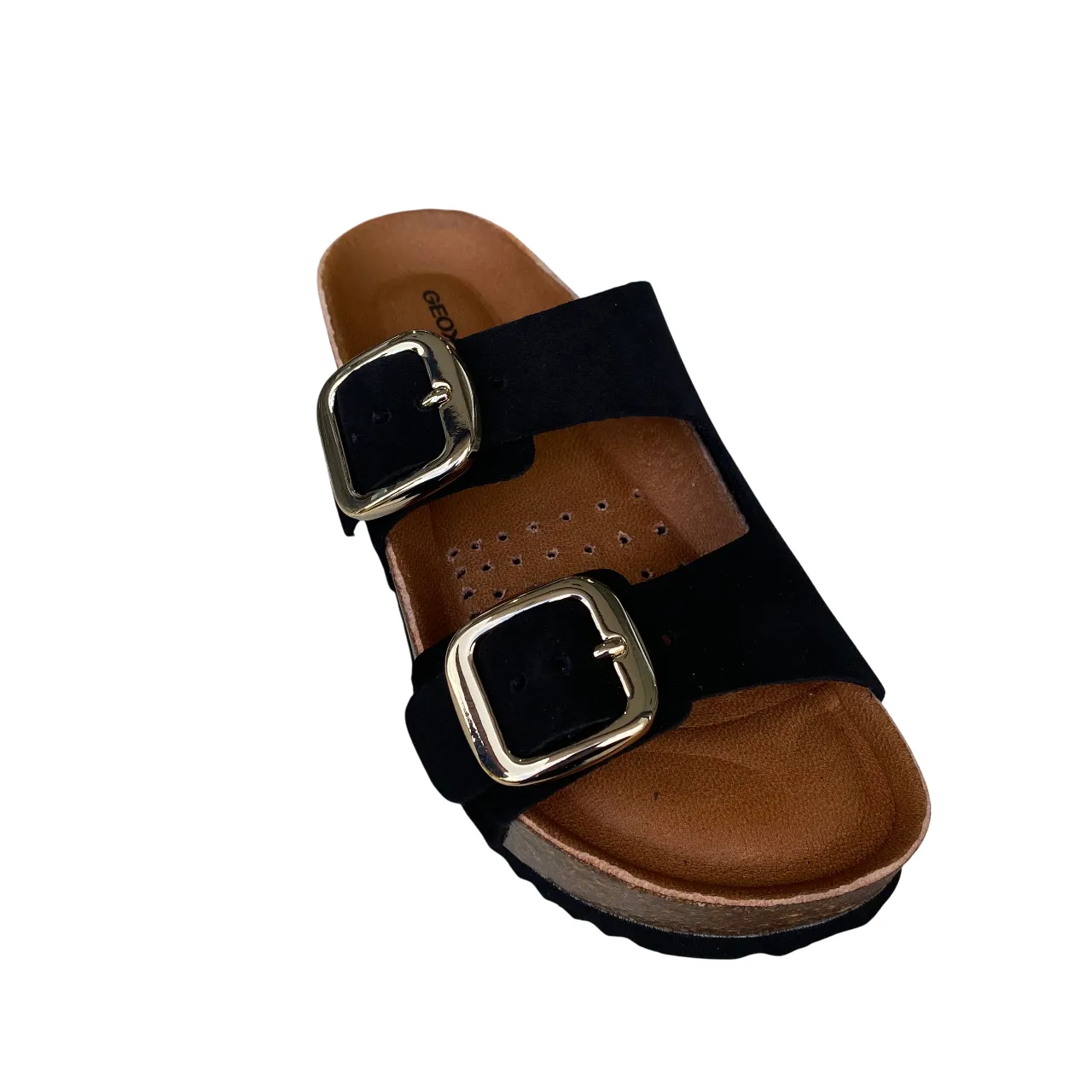 Geox sandalo da donna con zeppa D551DA 00022 C 9999 nero Stylish Go Sandal Cleaning