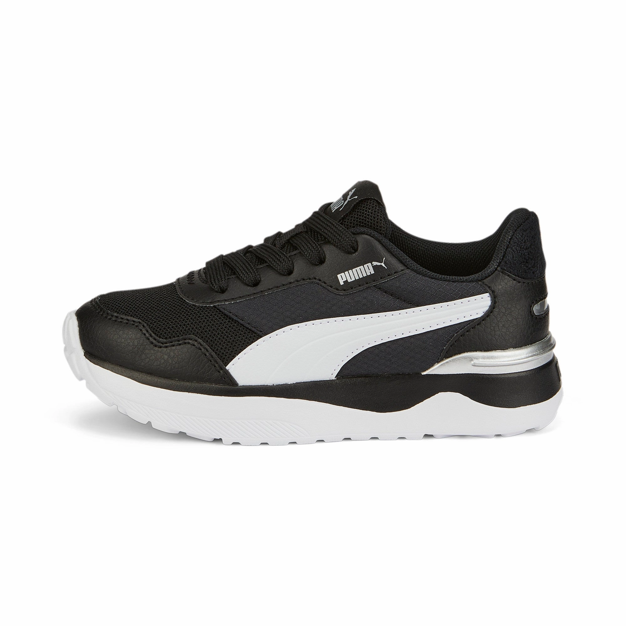 Reflective accents Motion Friendly PUMA Little Kids Girls' R78 Voyage Soft Shoes