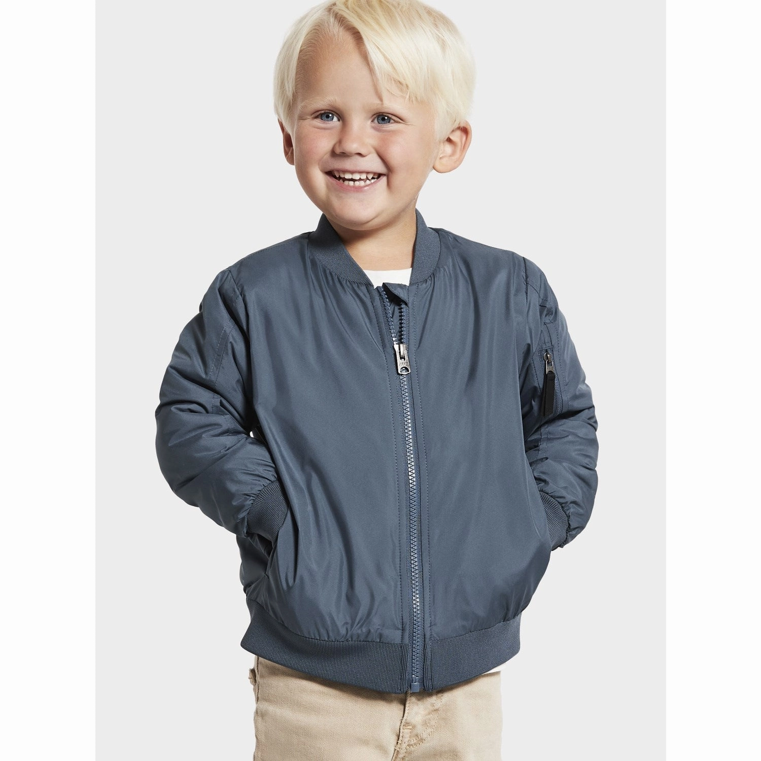 Reinforced Seams Didriksons True Blue Rocio Kids Jacket