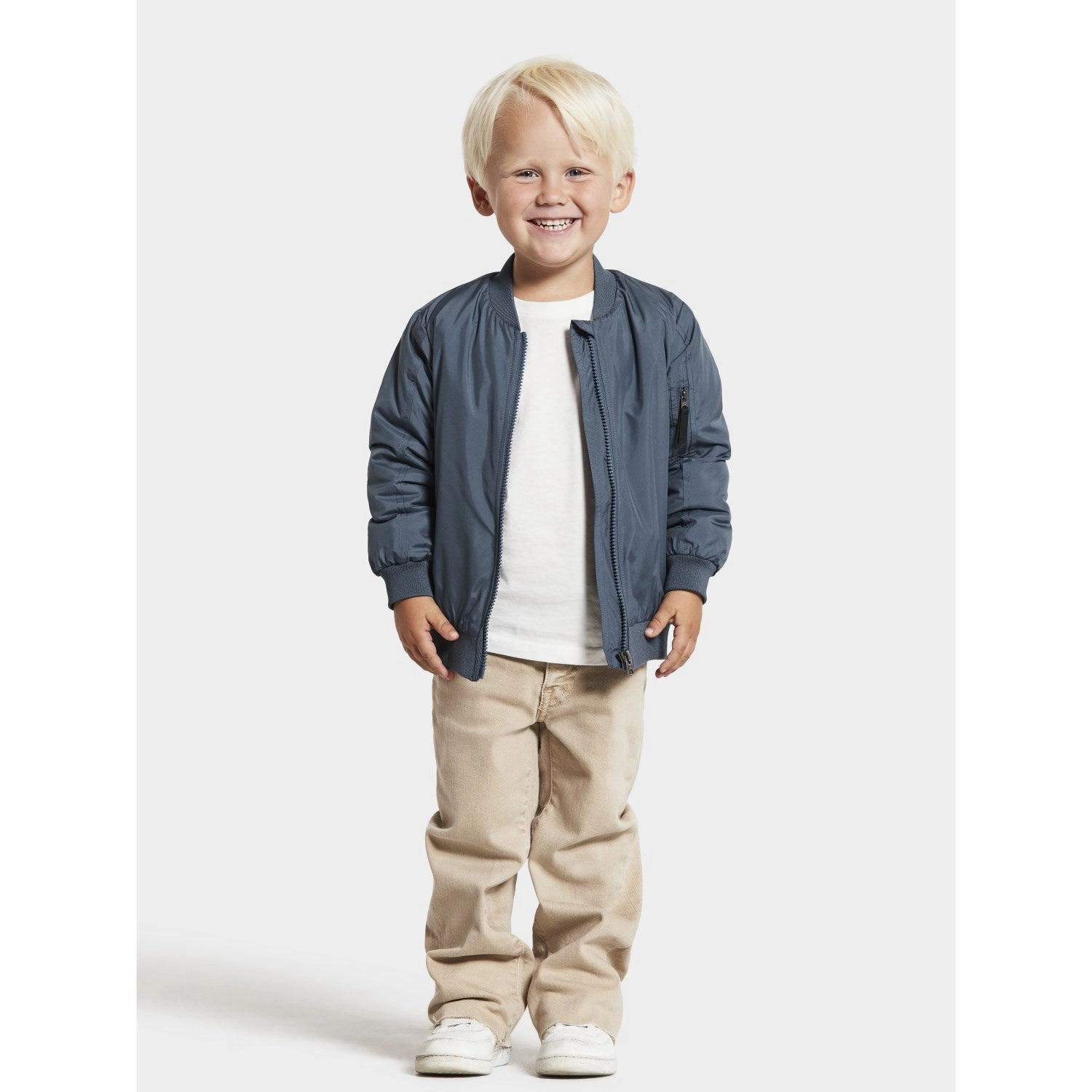 Articulated Elbows Didriksons True Blue Rocio Kids Jacket