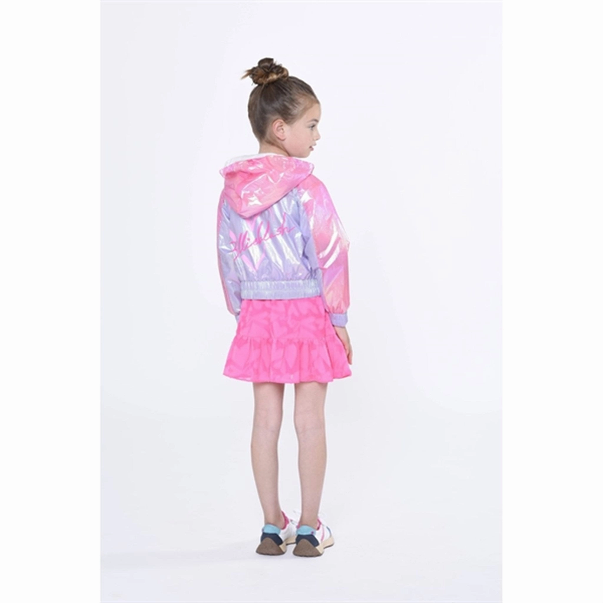 Waterproof Design Clean Street Look Billieblush Hooded Windbreaker Pale Blue