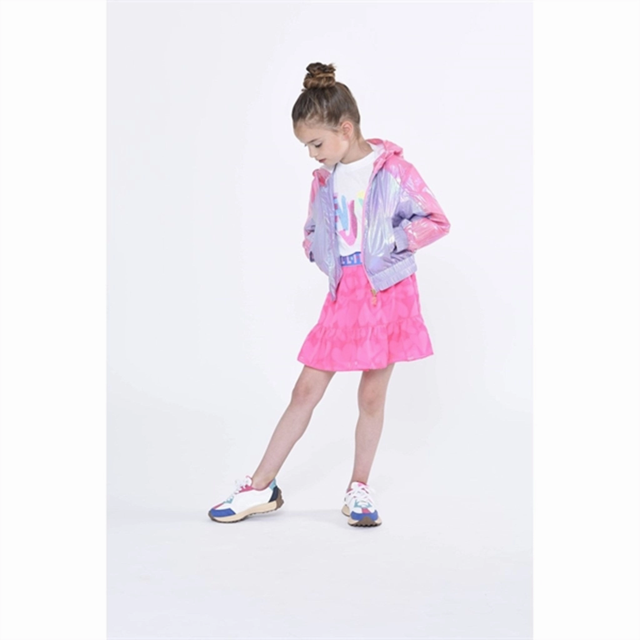 Billieblush Hooded Windbreaker Pale Blue Multi Purpose Layer