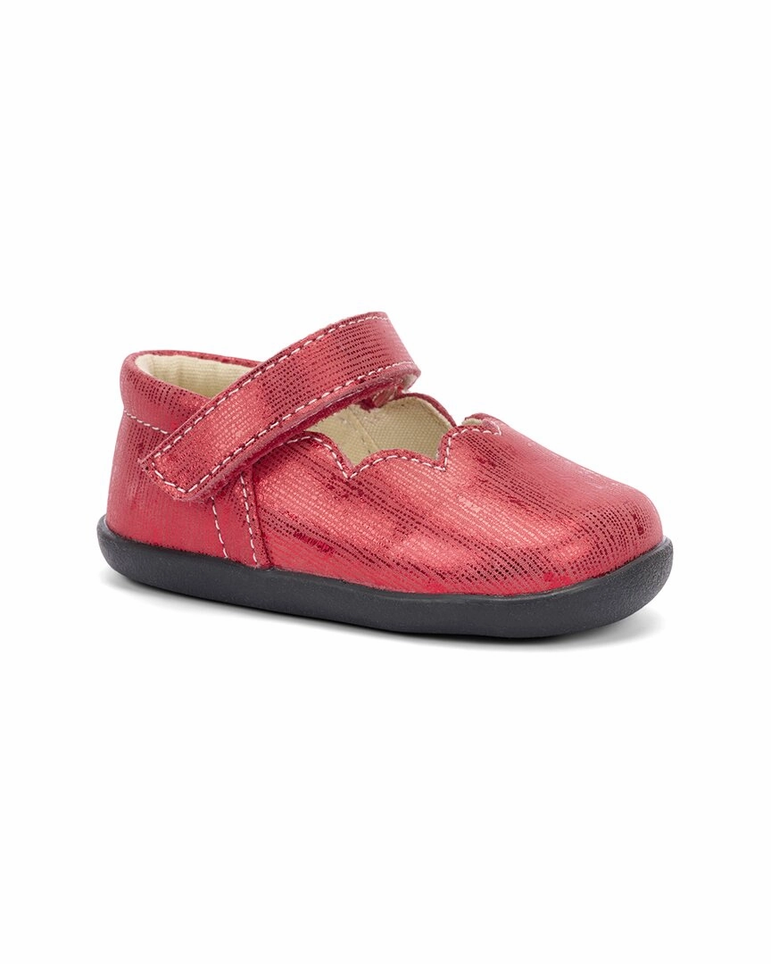 See Kai Run Susie INF Leather First Walker Mary Jane Water Resistant Weave