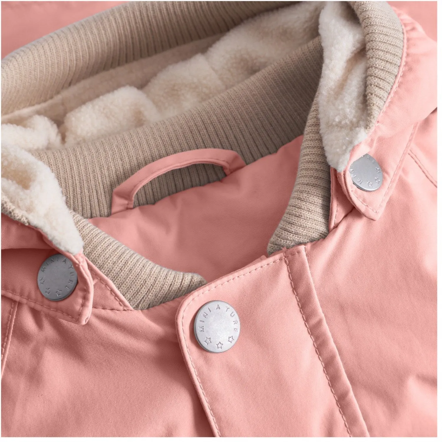 Mini A ture Rose Tan Wally Fleece Lined Spring Jacket. GRS Stay Dry Interior