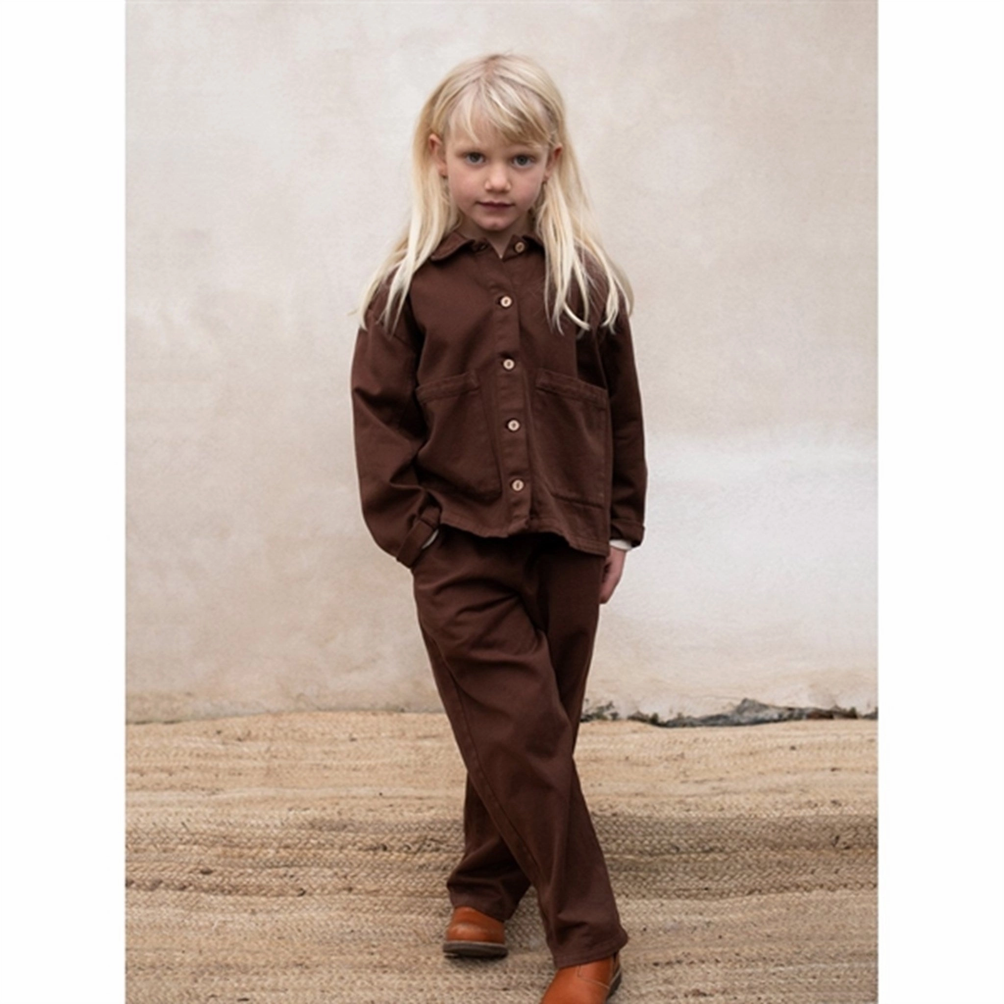 Serendipity Chocolate Casual Shirt Jacket Snag Proof Surface