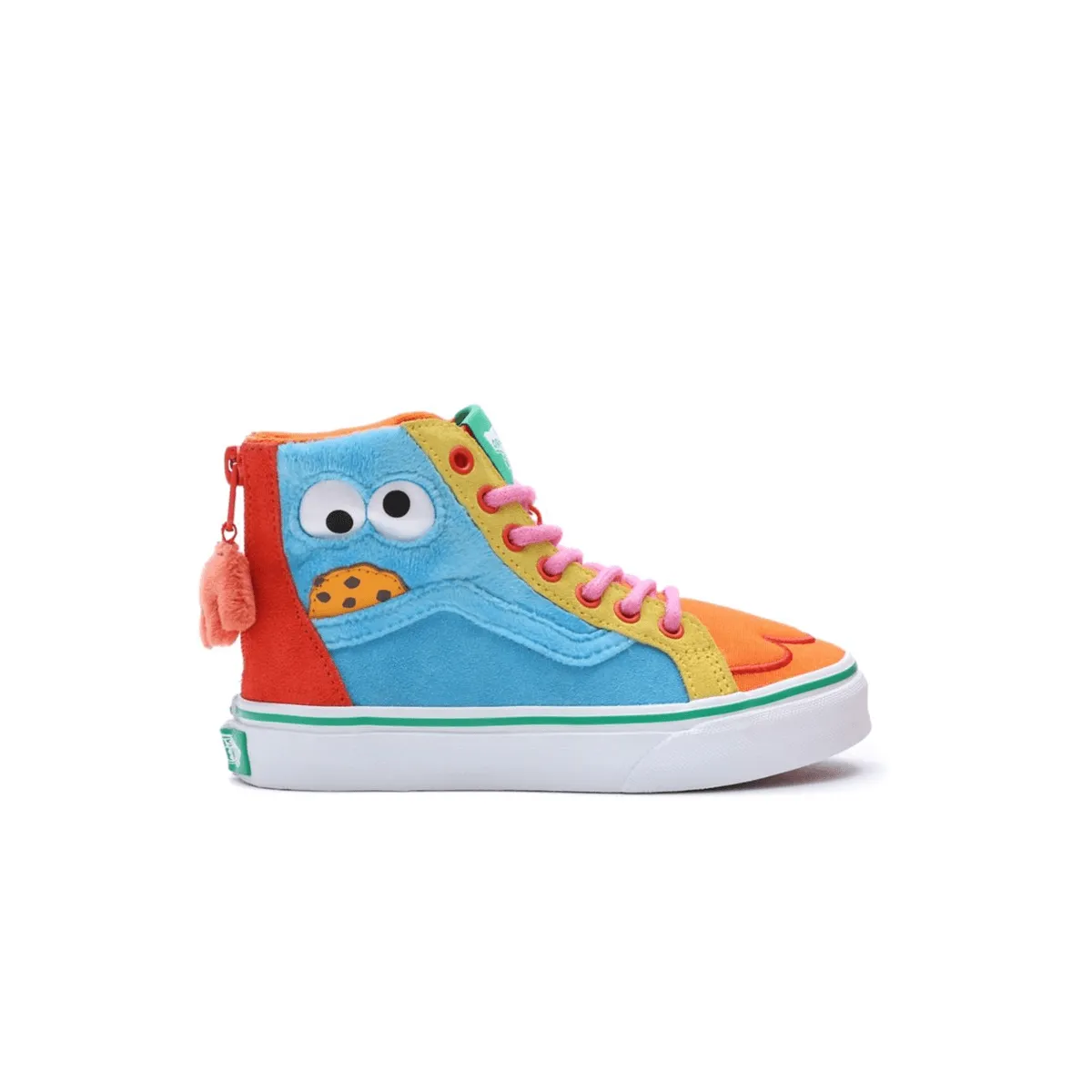   Sesame Street Kid's SK8-Hi Zip 'Multi' Flat Heel