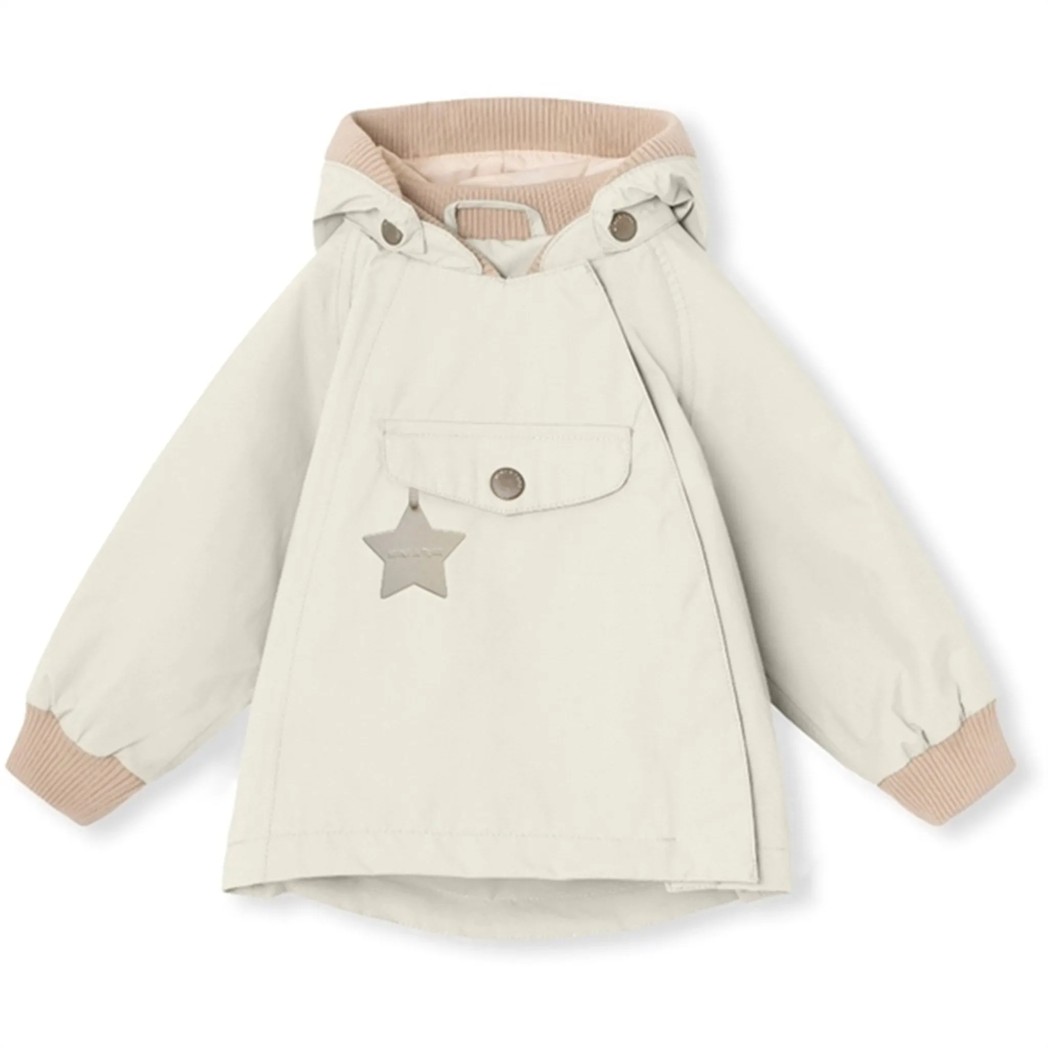 MINI A TURE WAI Spring Jacket White Swan Heavy Duty Buckle