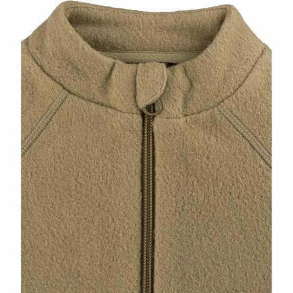 Eco Friendly Dye Process Mikk-Line Cotton Fleece Jacket Dried Herb