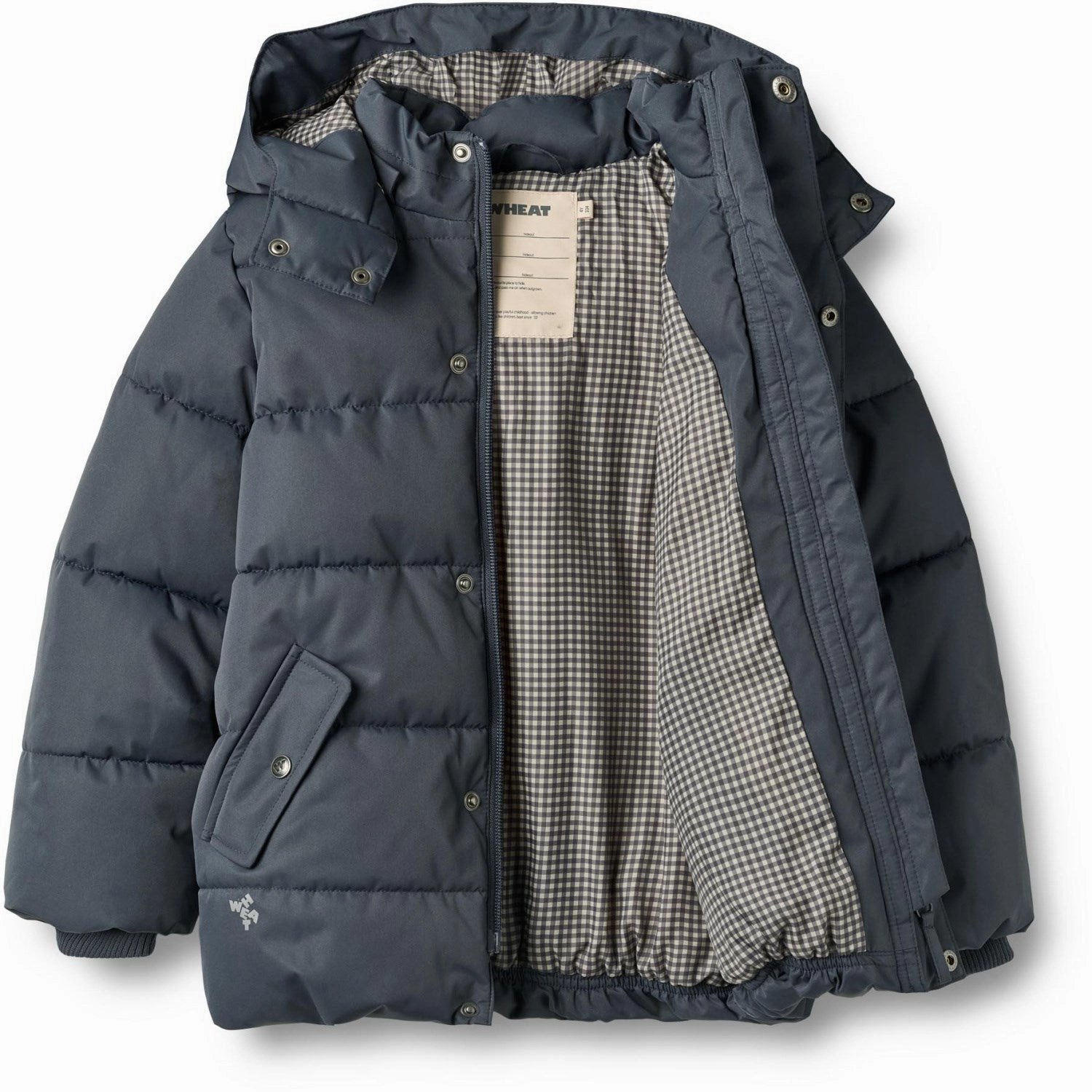 Elegant Evening Wheat Ink Puffer Jacket Gael