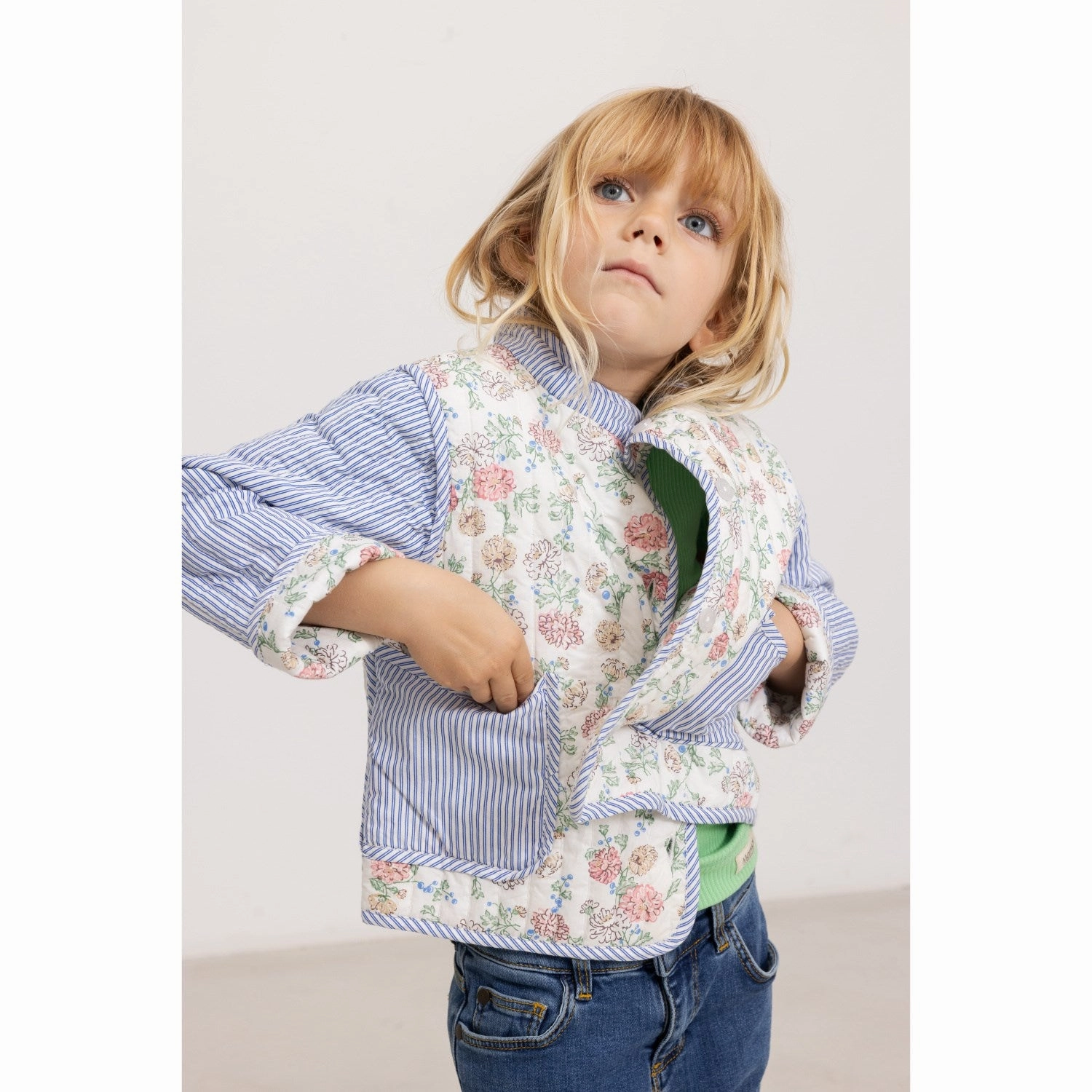 MarMar Poplin Summer Bloom Jolene Jacket Single Buttons