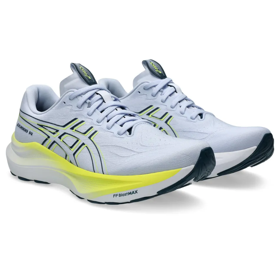 all - terrain - feature shoes Arch contour ASICS Men's GT-2000 v14 Running Shoes in Blue Fade/Tranquil Teal AW25