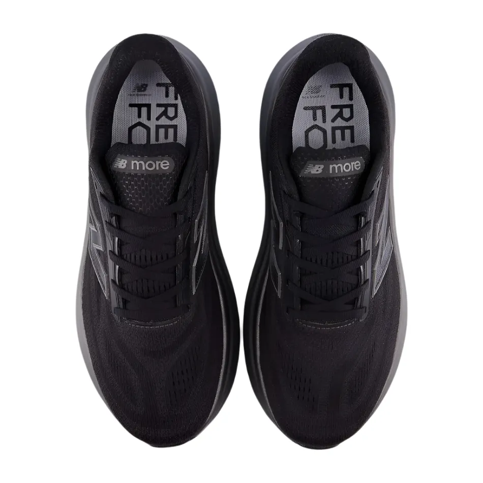 road - running - shoes Confidence - boosting New Balance Men's Fresh Foam X More v6 Running Shoes in Black/Castlerock/Black Metallic AW25