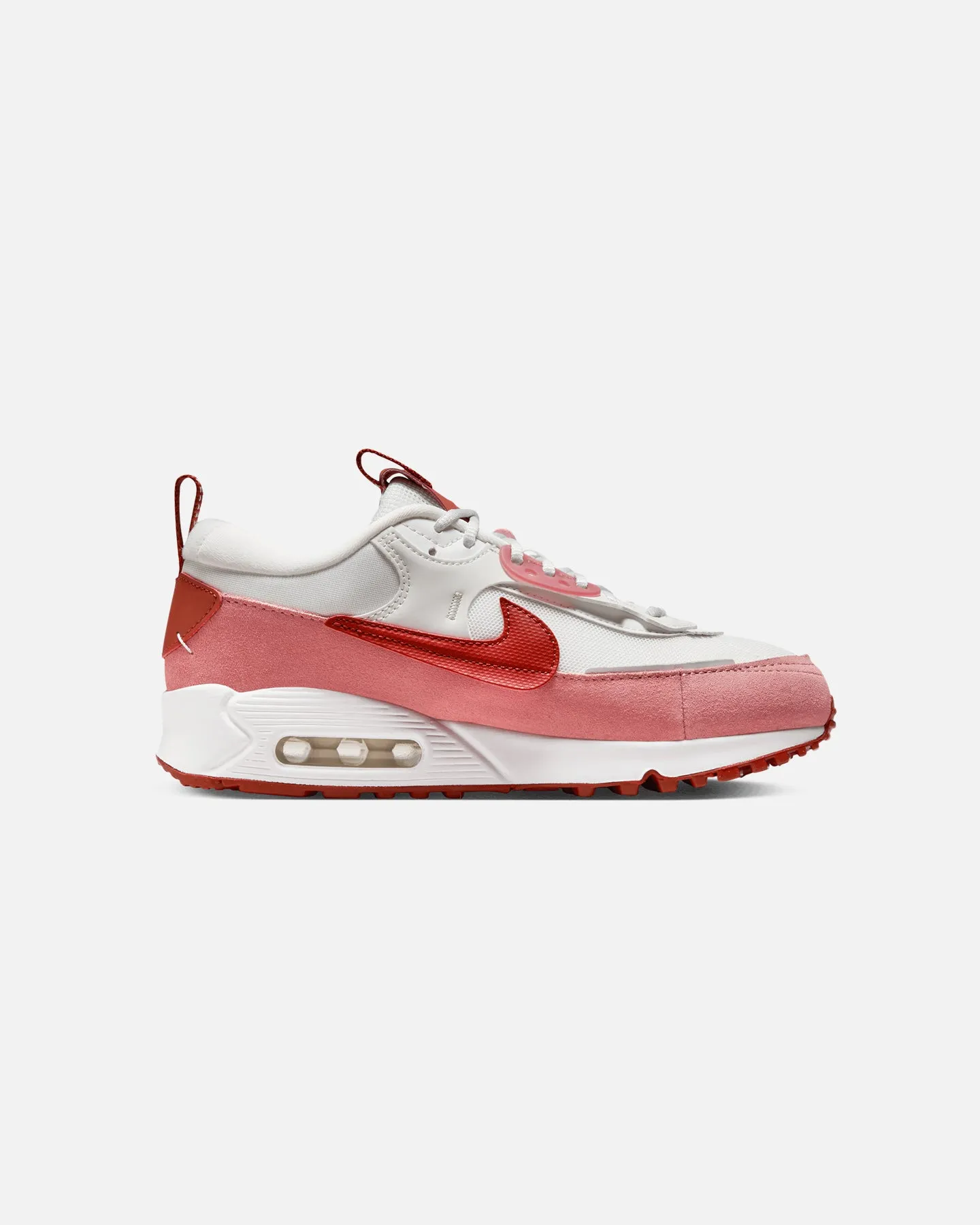 multi - density - midsole - feature shoes Flexible Outsole Grooves Nike Women's Air Max 90 Futura Red Stardust/Rust