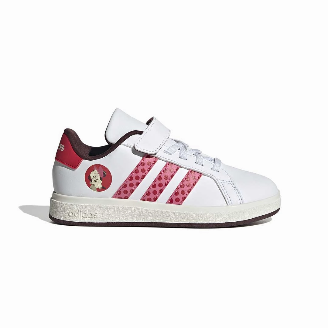adidas - Kids' (Preschool) adidas x Disney Minnie Mouse Grand Court 2.0 Shoes (IH6310) Responsive Movement Comfort Padded
