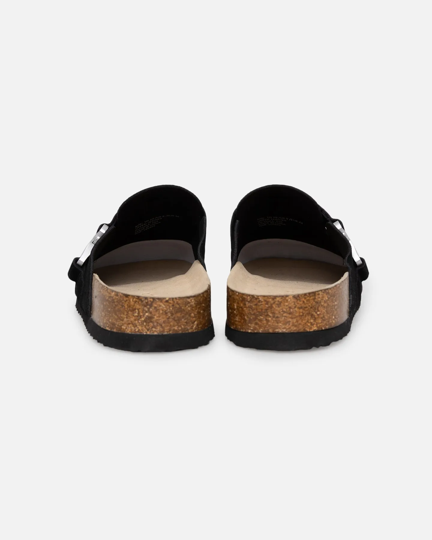 Loiter Spire Mule Black anatomical design