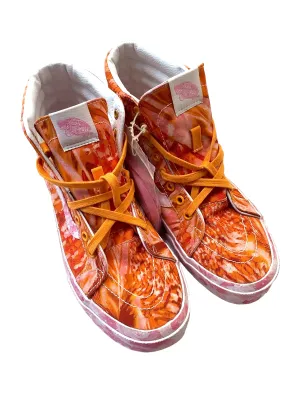 Shoes Athletic By Vans In Orange & Pink, Size: 8.5