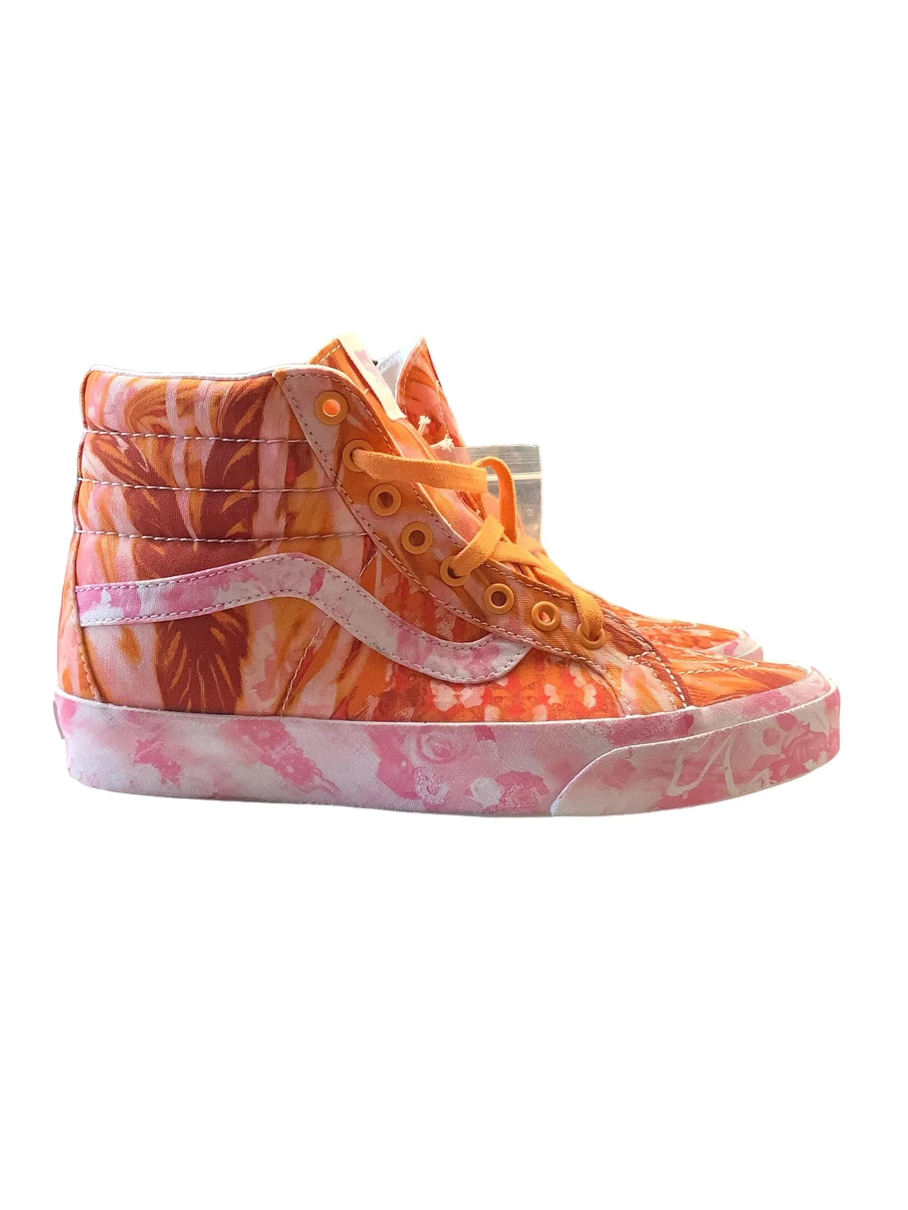 Shoes Athletic By Vans In Orange & Pink, Size: 8.5