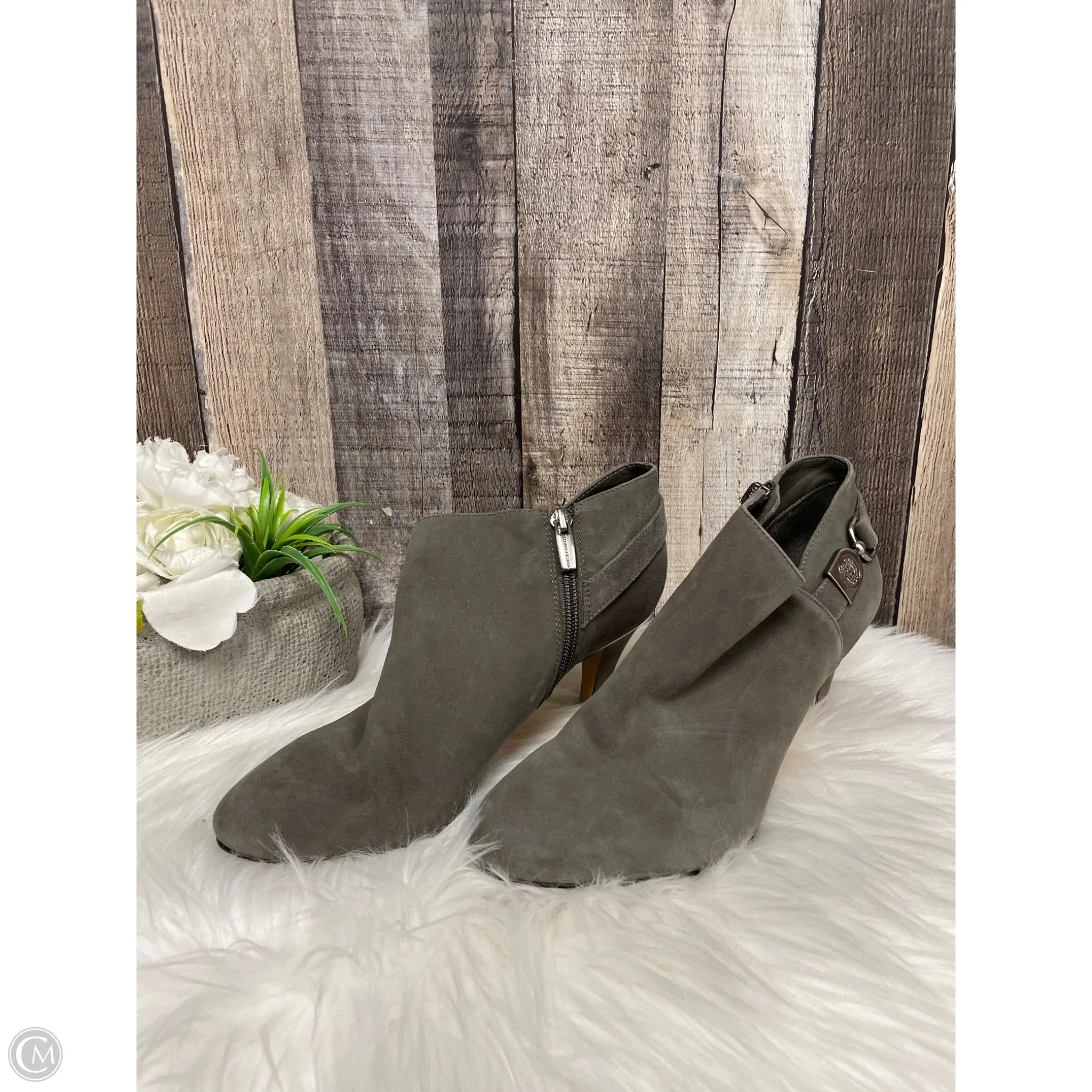 Shoes Heels Kitten By Vince Camuto In Grey, Size: 8.5