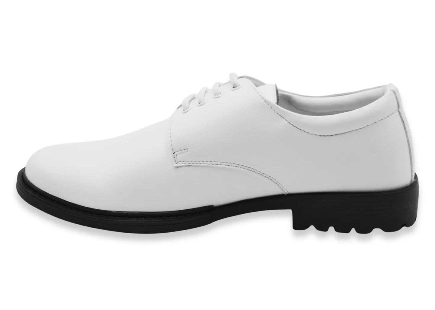 Shoes PU-coated Microfiber White Uniform