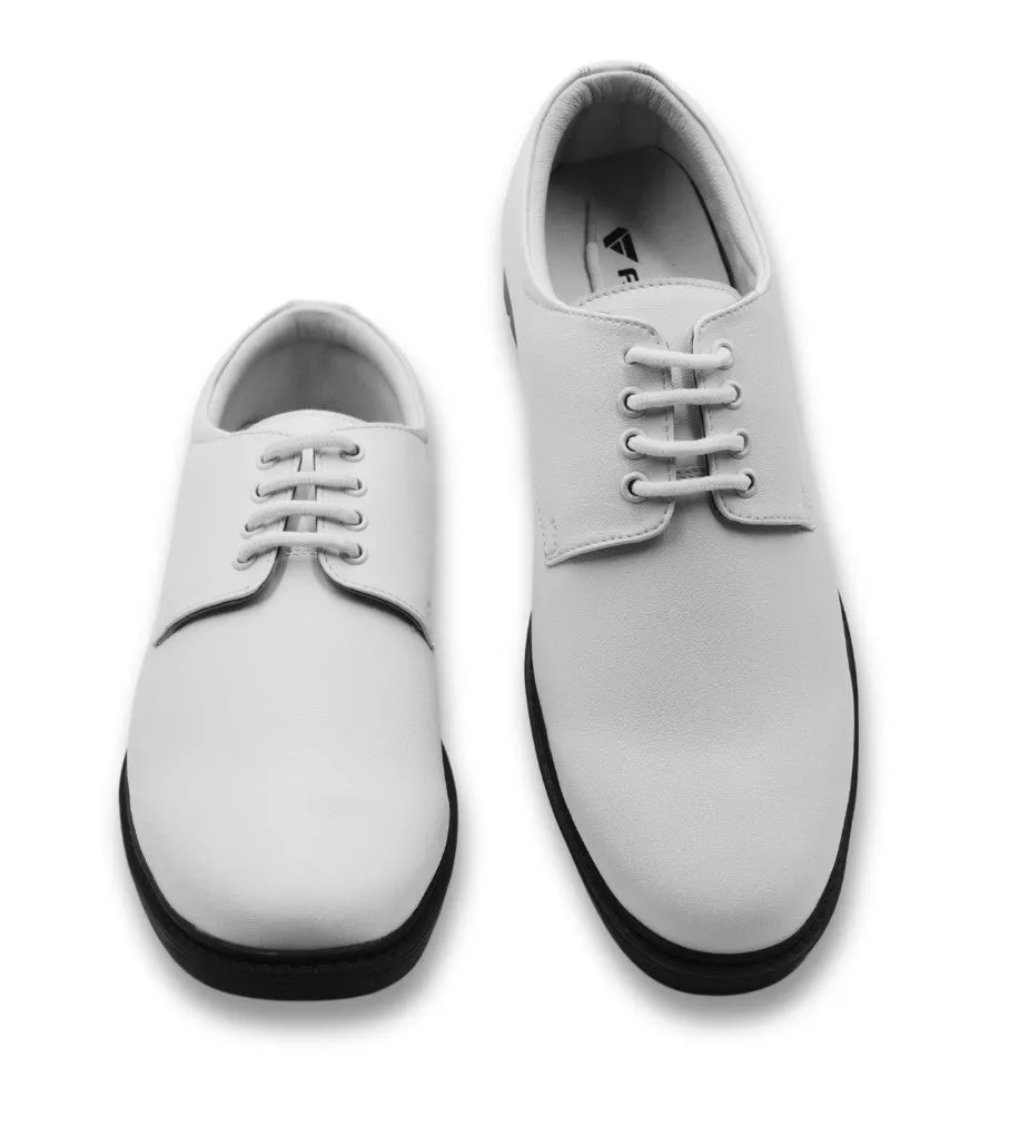 Shoes PU-coated Microfiber White Uniform