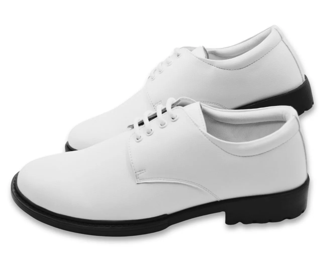 Shoes PU-coated Microfiber White Uniform