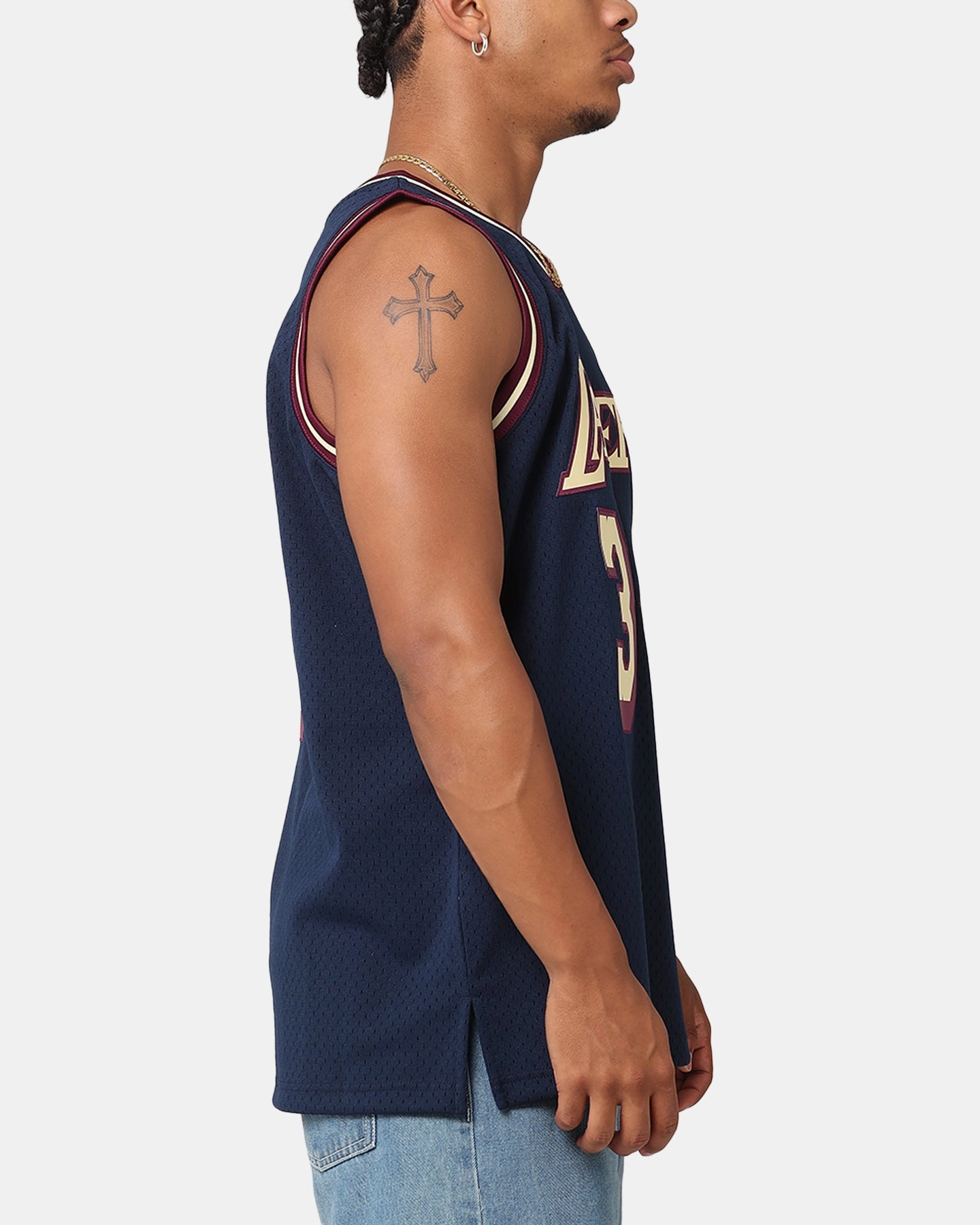 Sublimation Print Ready Mitchell & Ness Los Angeles Lakers Shaquille O'Neal 'Acai' 1996 Swing Jersey Navy