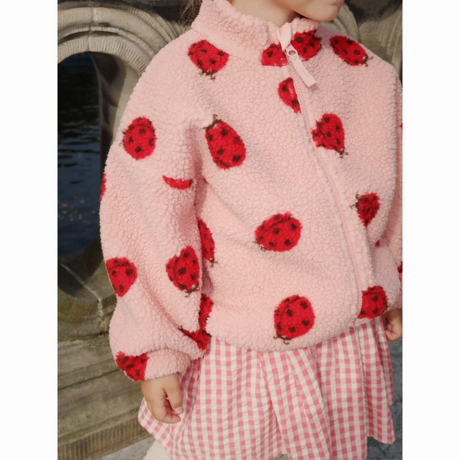 Konges Sl?jd Ladybug Pink Jody Teddy Jacket Grs Down Filled