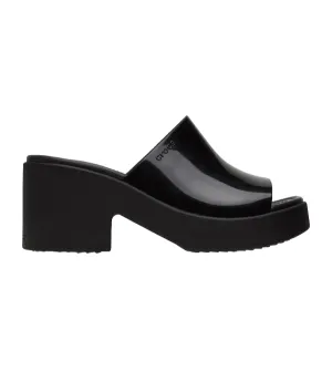 Gel Insert Walking support Crocs sandalo da donna con tacco Brooklyn Slide High Shine Heel 209709-001 nero