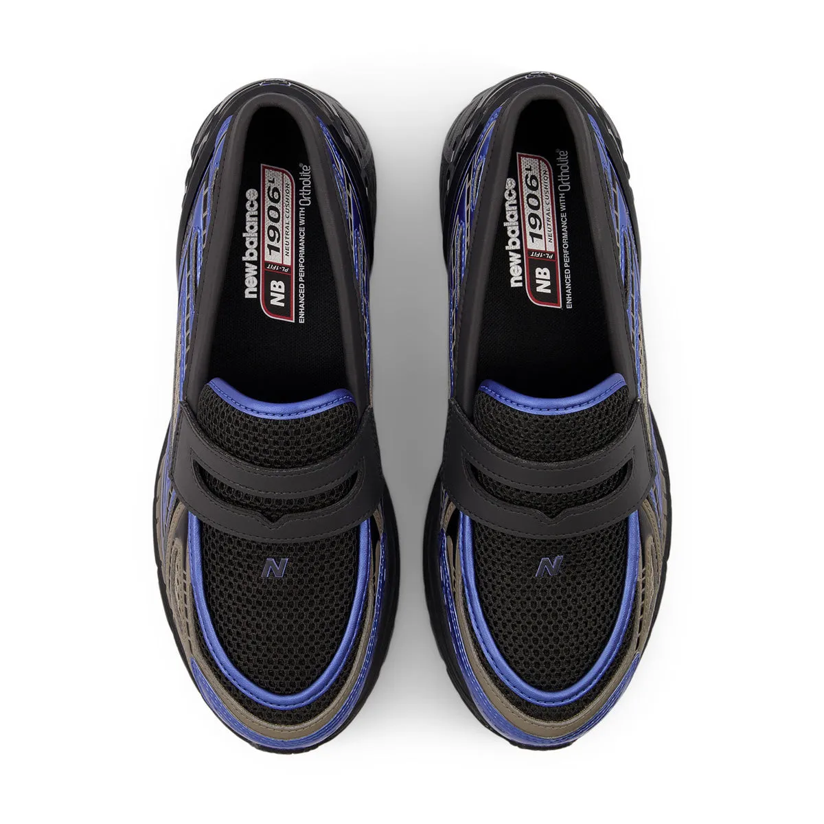 1906 Loafer 'Black Royal Blue' Speed Focus Microfiber Overlay