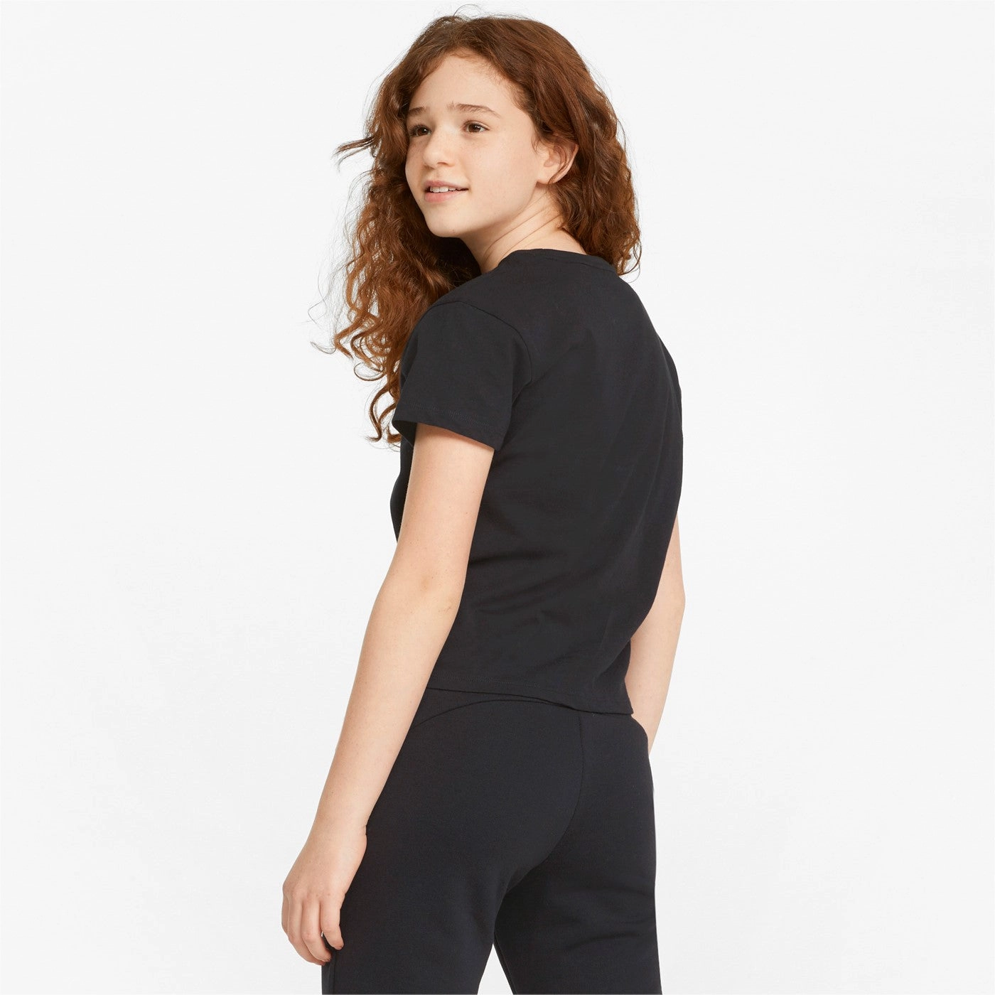 informal gathering City Fashion Puma t-shirt manica corta ESS  Logo Knotted Tee G 846956-01 nero