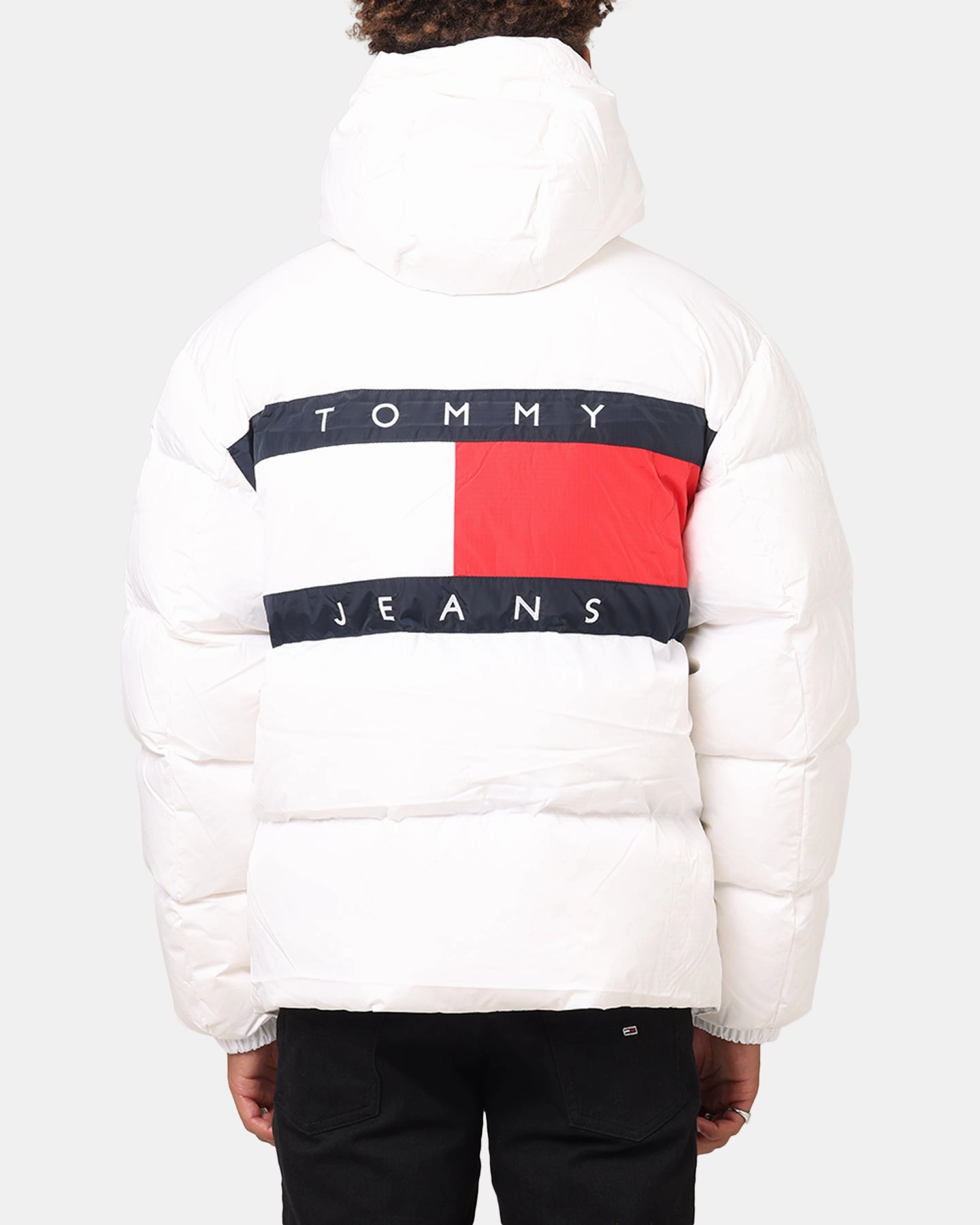Outerwear Tommy Jeans TJM Flag Back Puffer Jacket White