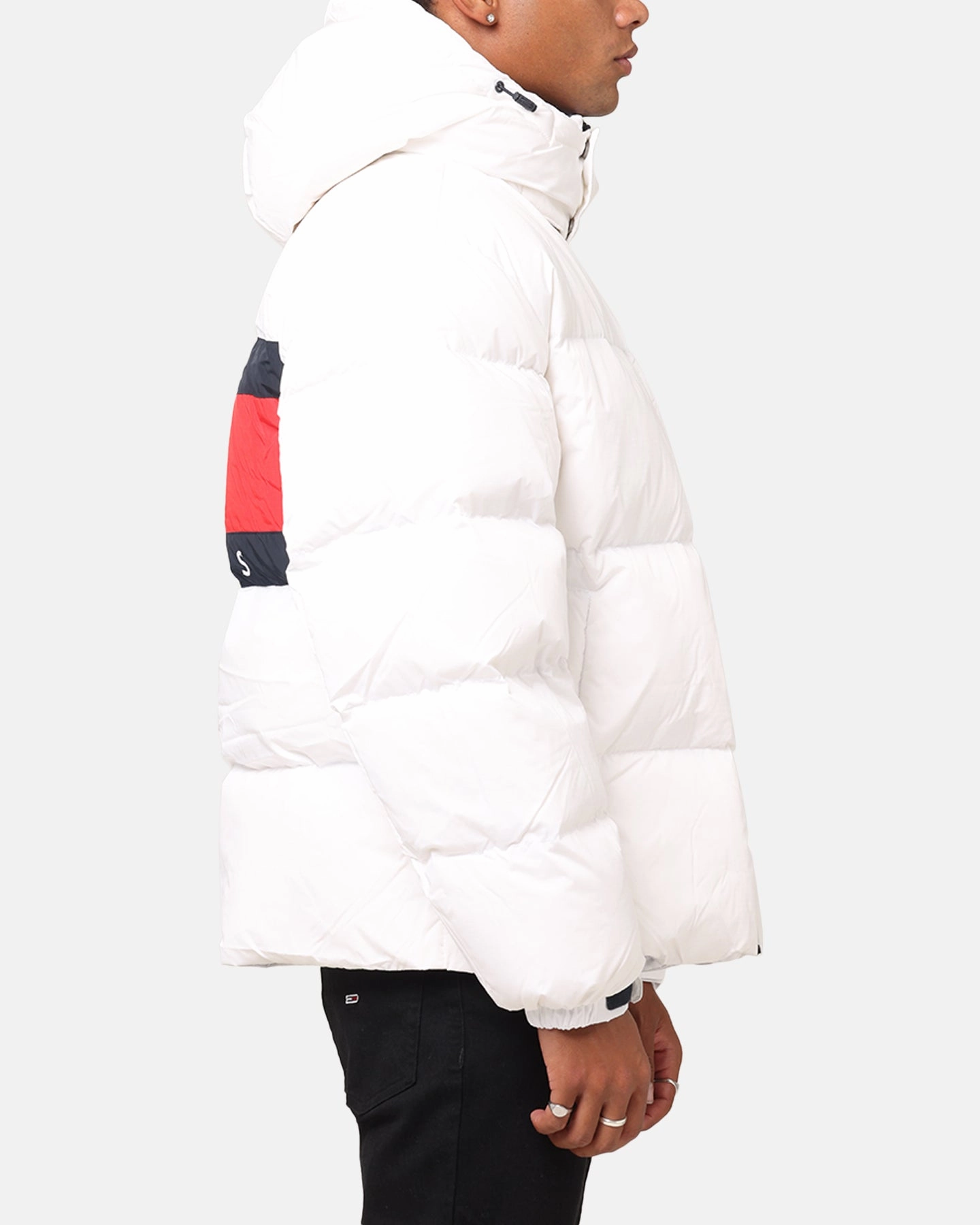 Mittens Tommy Jeans TJM Flag Back Puffer Jacket White