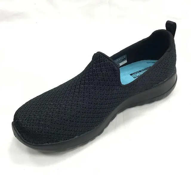 Skechers ballerina da donna in nylon traspirante Go Walk Joy Fiesta 124089 BBK nero fartlek - run shoes Water resistant coating